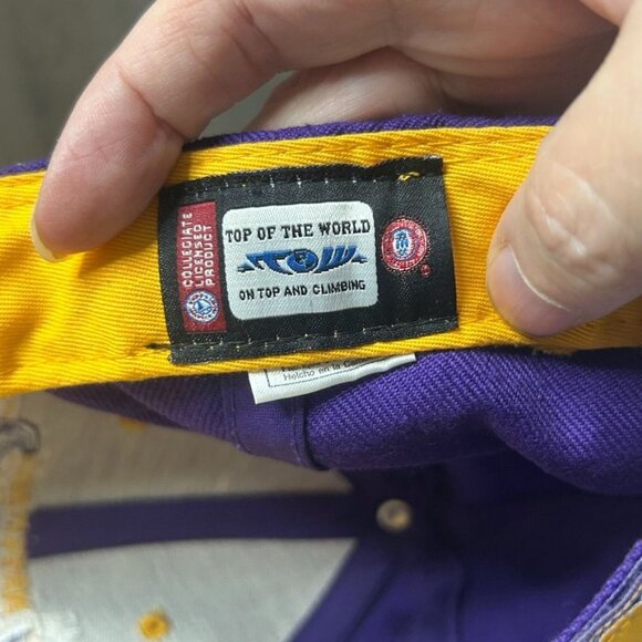 LSU 2-Time National Champions 2003 Purple & Yellow Cap - Picture 6 of 7